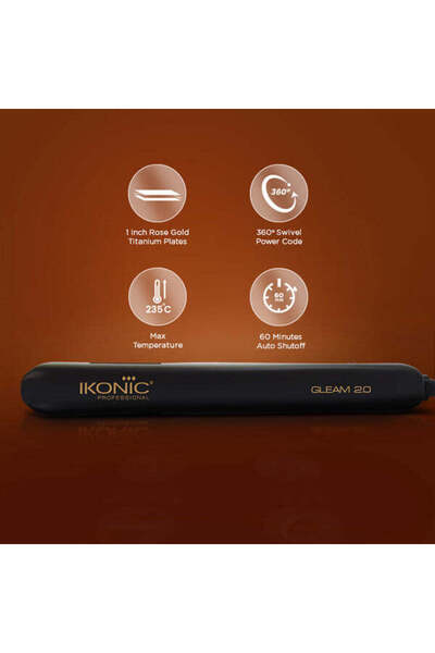 İkonic Gleam Rose Gold Straightener 3.0