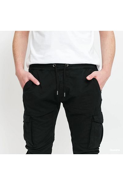 Alpha Industries Ανδρικό μαύρο φούτερ Alpha Industries Cotton Twill Jogger