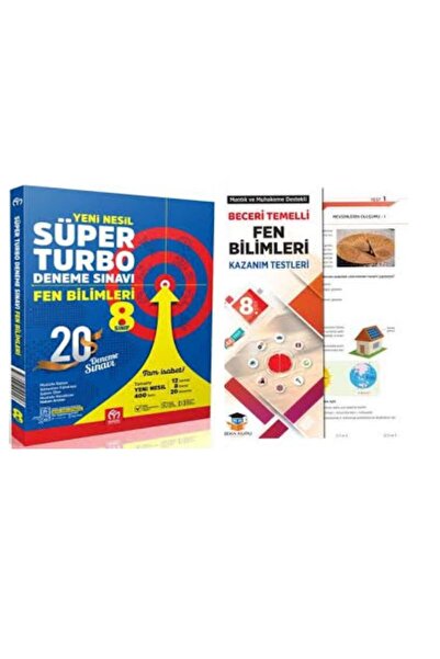 MODEL EĞİTİM YAYINCILIK 8. Sınıf Fen Bilimleri Süper Turbo Deneme Ve Beceri T...