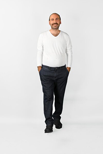 BALİNS Erkek Büyük Beden Fleto Cep Kot Pantolon 3ja/5889