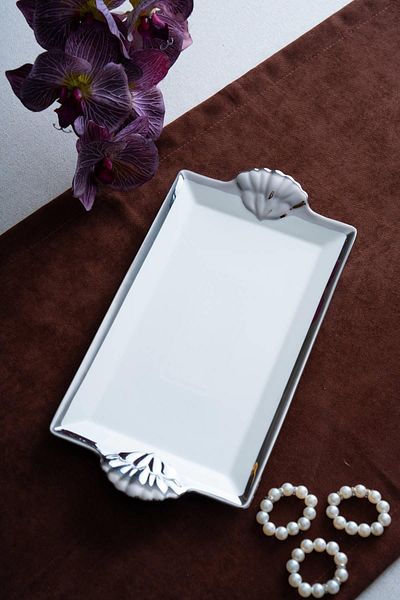 ACAR Arven Rectangular Silver Presentation Tray - 33 cm