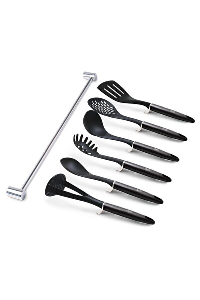 Berlinger Haus Kitchen utensils with wall mount 7 pcs Carbon PRO Line