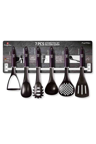 Berlinger Haus Kitchen utensils with wall mount 7 pcs Purple Eclipse Collection
