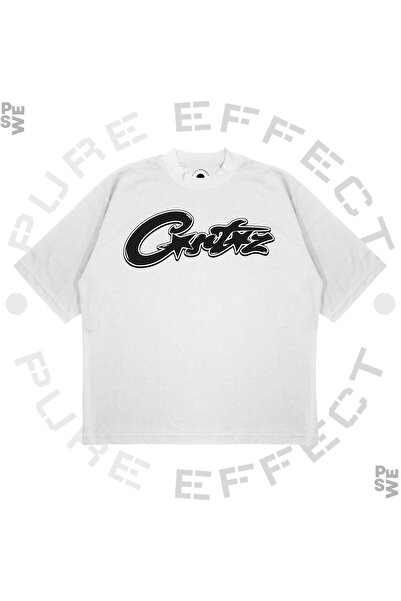 TRAGEDY Tricou unisex oversize Corteız cu imprimeu 3d Boxy Fit din țesătură g...