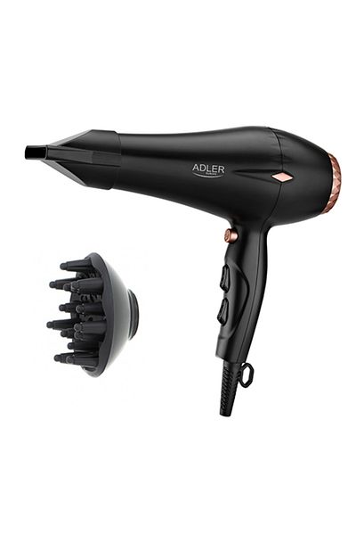 adler Uscător de păr Ad2244, 2000w, difuzor, 2 viteze, 3 setări de temperatură, jet de aer rece