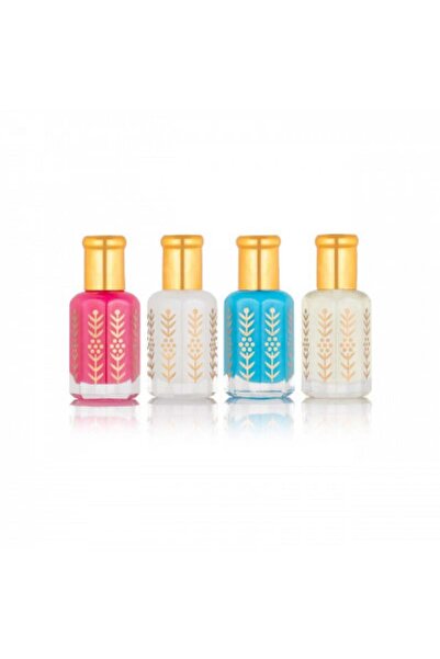 abaq atyabi مجموعة المسك، طهاره اصلي، بودر، لافندر، روز مسك، 4 قطع 6ملي