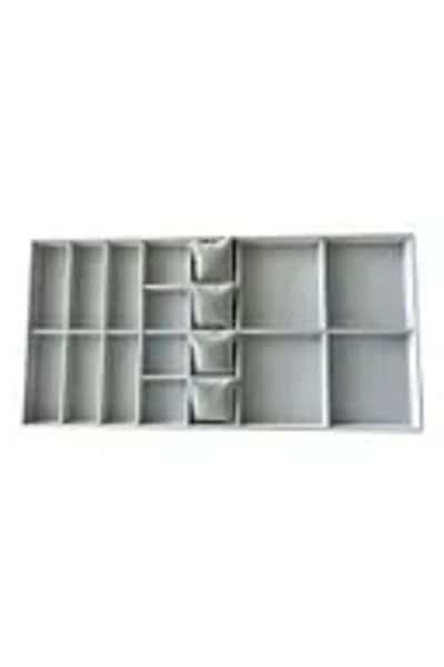 MeGass Dekor Domestic Production Suede Fabric 70/38 cm Suede Coated Gray Color Jewelry Table Inside Drawer