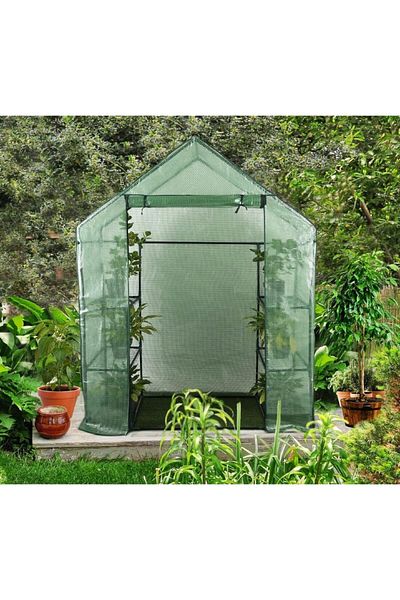 Progarden Cutie depozitare gradina cu intrare 6 rafturi 195x73x143 mm