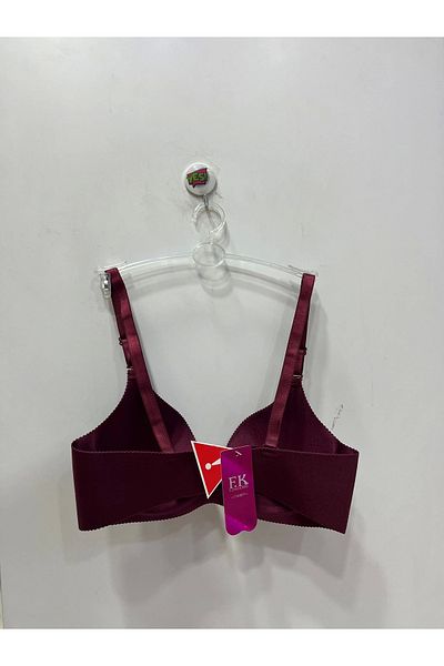 F.K Unassisted Laser Cut Claret Red Bra - 662