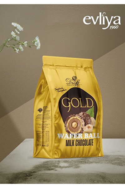 Evliya Şekerleme Evliya Draft Gold Fındıklı Çikolata Dolgulu Gofret 150gr