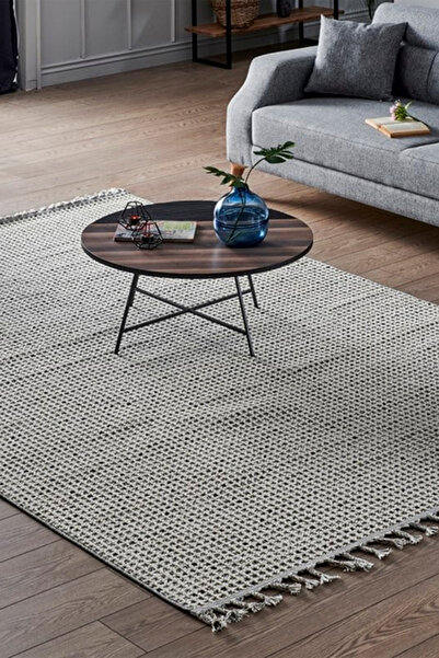 akbel halı & yatak exclusive home design Soho SH 13 Krem Gri - Bukle Iskandinav Halı | Toz Tutmaz Hasır Dokuma Modern Halı