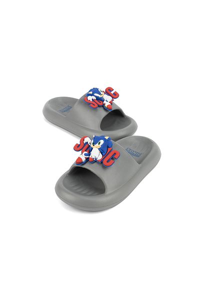 URBAN HAUL Boys Sega Sonic Print Slip on Sliders For Kids Suitable for Daily Use