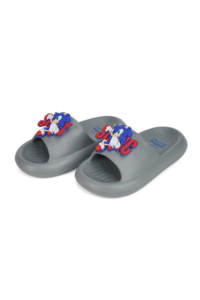 URBAN HAUL Boys Sega Sonic Print Slip on Sliders For Kids Suitable for Daily Use