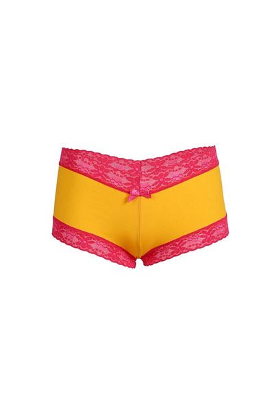 Celira Women's Cotton 2-Piece Boxer Yellow 40265
