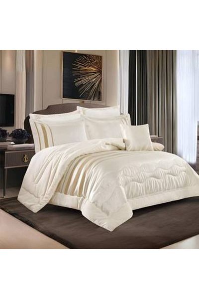 Feather Vinsm Velvet Double Bedspread 7 Pieces - Fixed Filling
