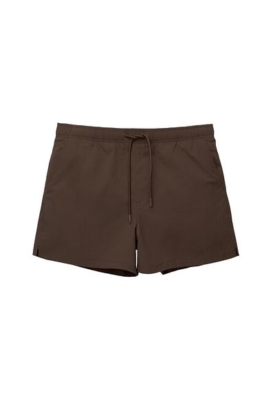 Pull & Bear Textured fabric swimming trunks