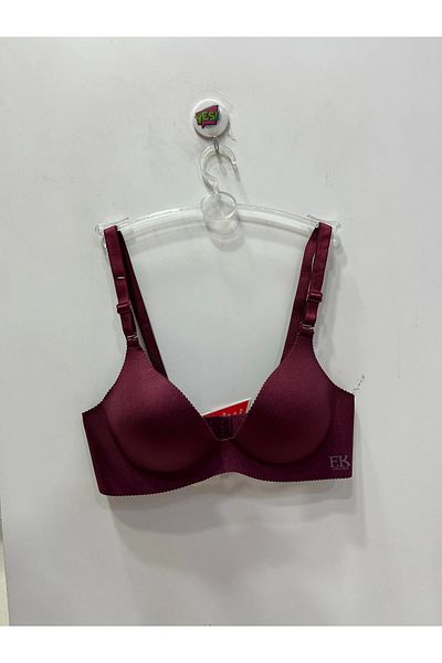 F.K Unassisted Laser Cut Claret Red Bra - 662