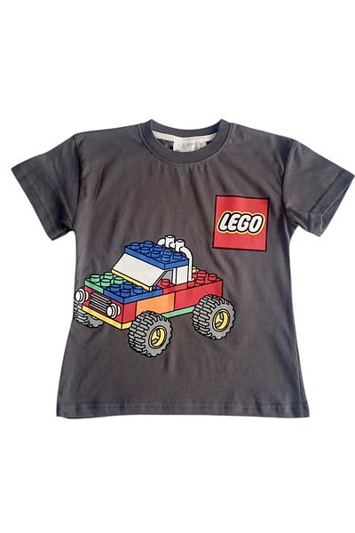 Arya Nisa Kids Boy's 100% Cotton Short Sleeve Printed Top-Bottom Suit