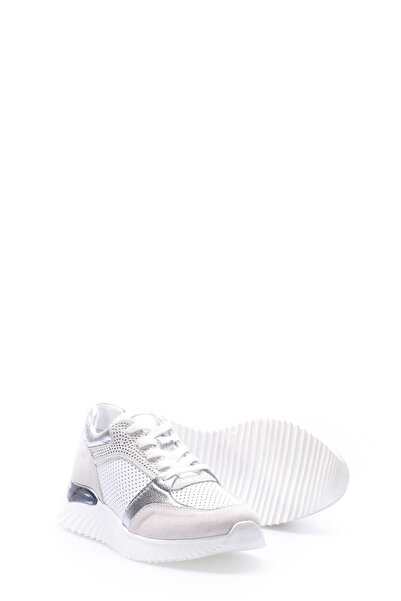 Ayakkabıhane Εσωτερικά και εξωτερικά Γνήσιο δέρμα Λευκό Ασημί Γυναικεία Casua...