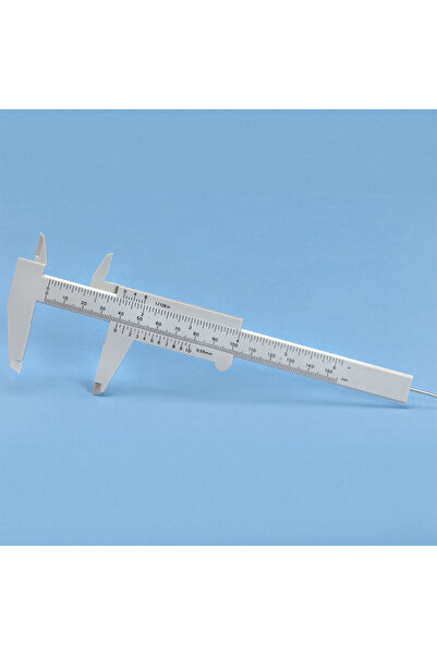Generic فرجار قياس من الفولاذ المقاوم للصدأ 0-150 مم بمقياس مزدوج وبرغي قفل وحافظة لقياس دقيق