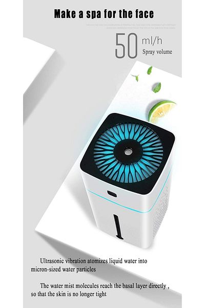 COOYA Portable Air Humidifier,With LED Night Lamp,3W 1000 ml,Delicate atomization,Low Noise,for Bedroom