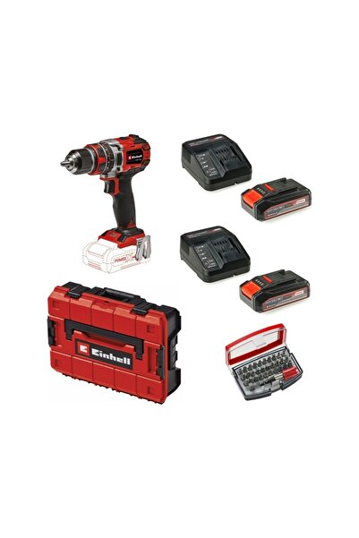 Einhell Tp-Cd 18/50 Li-I Bl Solo Akülü Vidalama Seti + 2 x 2.5 Ah Starter Kit (Bits Uç ve Çanta Dahi