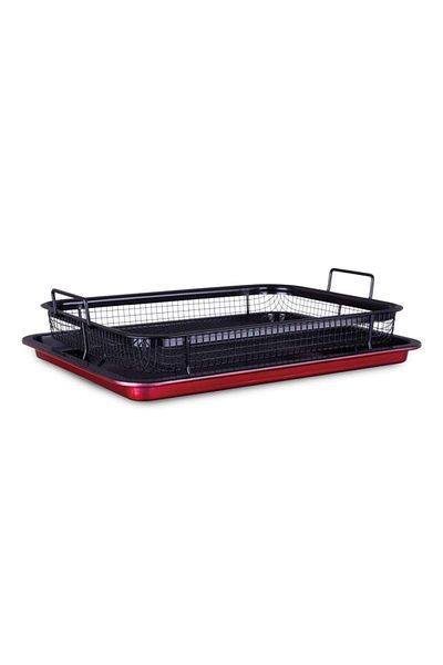 Berlinger Haus Baking tray with non-stick surface and metal. Burgundy Metallic Line basket 32.5x24.5x2 cm