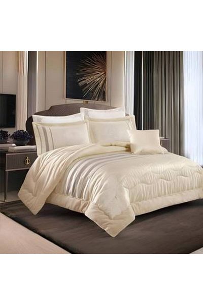 Feather Vinsm Velvet Double Bedspread 7 Pieces - Fixed Filling