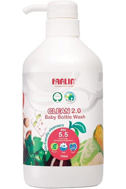 FARLİN Baby Bottle Wash – 700ml – Plant-based, Natural, Safe & Non-toxic Clea...