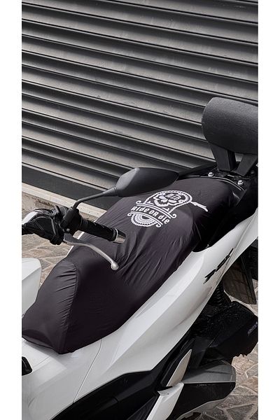 Motobros Honda Dio Compatible Saddle Cover Skull Pattern Waterproof Fabric