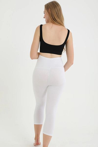 serralife Colanți de maternitate Capri din lycra din bumbac organic, negru, cu talie reglabilă