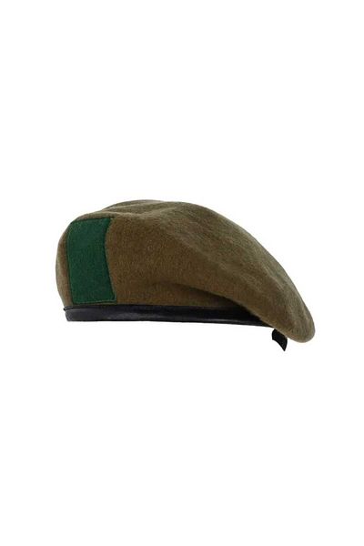 kho military design Military Fashion Unisex Brown Stamp Fabric + Green Fabric Cockade (Adjustable)