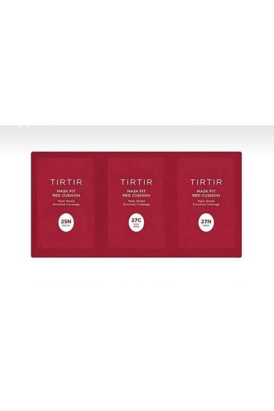 TIRTIR Tırtır Mask Fit Red Cushion Sample Kit 25N Mocha 27C Cool Beige 27N Camel