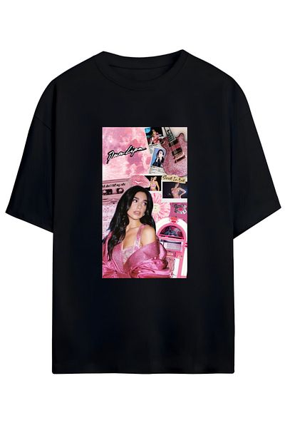 SVART WEAR Unisex βαμβακερό μπλουζάκι για θαυμαστές της Dua Lipa