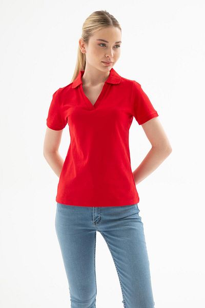 Fashion Friends 25Y0603K1 Γυναικείο μπλουζάκι Polo με λαιμόκοψη