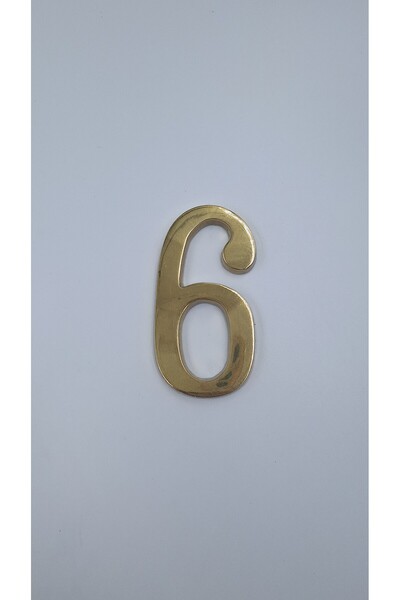 Kalender Döküm رقم نحاسي 10 سم رقم:6