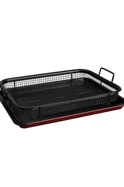 Berlinger Haus Baking tray with non-stick surface and metal. Burgundy Metallic Line basket 32.5x24.5x2 cm