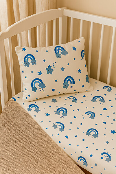 minial طقم ملاءة قطنية مطاطية لسرير الحديقة (70X130) وسادة (35X45)