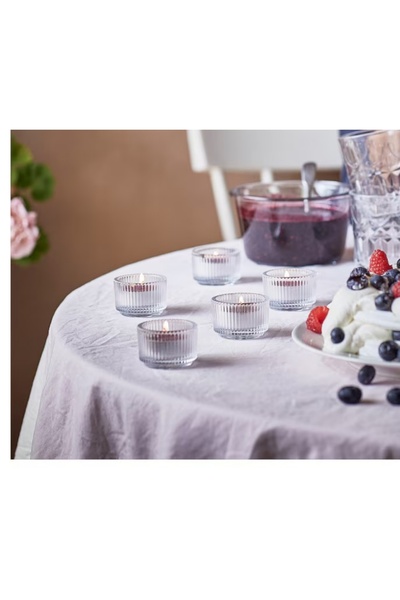 IKEA Störtskön Scented Tealight Berries/red 3.5hr – 3.8 Cm Ø X 1.6 Cm H –