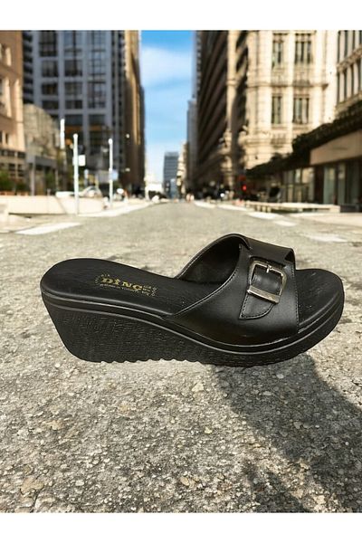 DİNÇ Konay 354 Platform Sole Slippers