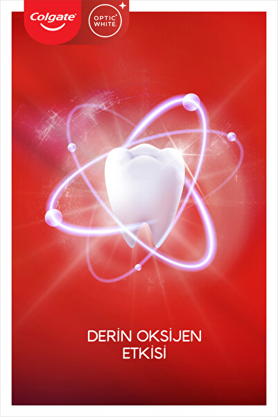 Colgate Optic White Oxygen Aktif Oksijen Teknolojisi Beyazlatıcı Diş Macunu 75ml + Fırça Kabı