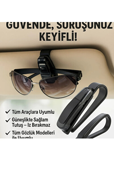 Pratik Araba Güneş Gözlüğü Tutucu
