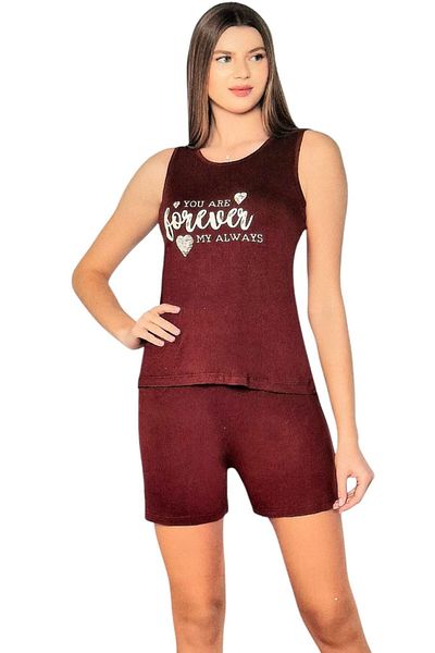 Alperi Thick Strap Summer Viscose Shorts Set