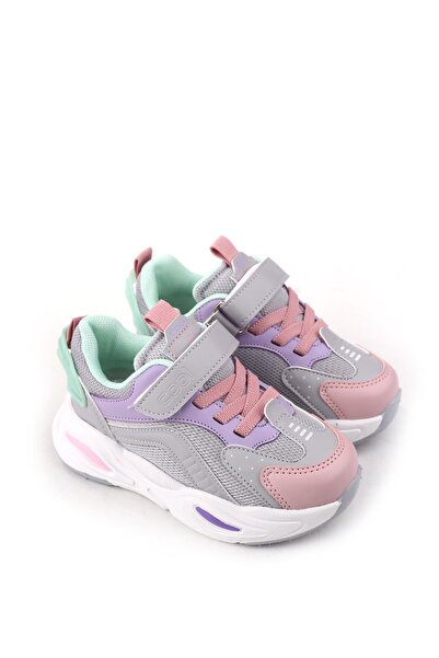 Walkenzo Evo Filelli Işıklı Hafif Rahat Unisex Çocuk Spor Ayakkabı