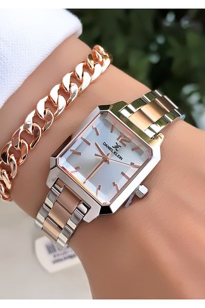 Daniel Klein Daniel Klein Small Square New Season Women's Watch with Bracelet Gift