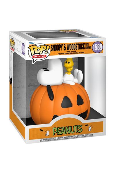Funko Pop Deluxe:It’s Great Pumpkin,Charlie Brown-Snoopy W Woodsto