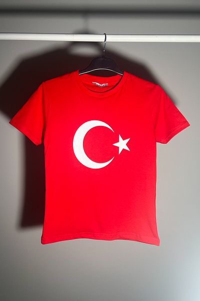 ModaPlaza Children's Waiter Turkish Flag Printed T-Shirt 324318
