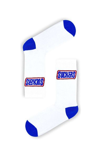 CARNAVAL SOCKS S.CKERS ΓΡΑΠΤΕ ΛΕΥΚΕΣ ΜΠΛΕ ΚΑΛΤΣΕΣ ΤΕΝΙΣ