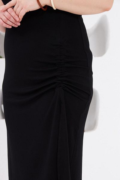 RMG Plus Size Dress - Black Detailed Style with Waistband