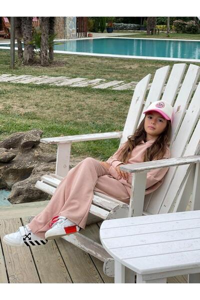 Hilal Akıncı Kids Kız Çocuk Oversize 3 Iplik Ikili Eşofman Takım